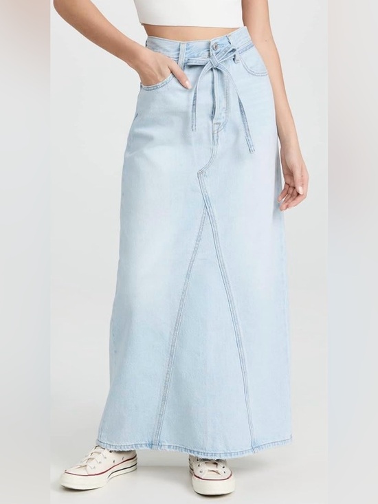 Levi's Dresses & Skirts - New Levi's Light Blue Denim Maxi Skirt size 24